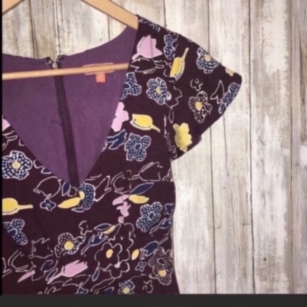 Modcloth Burgundy Retro High Low Dress - Picture 5 of 13